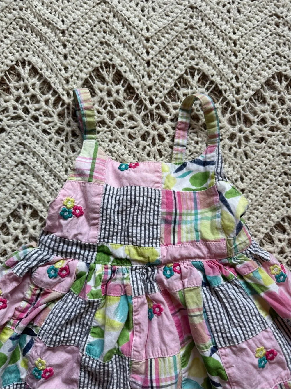Y2K Gymboree Matching Set Girl 3T Floral Frog Summer Outfit Tunic Top Shorts